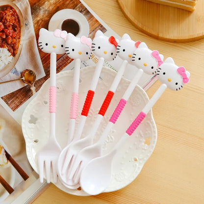 Set Tenedor + Cuchara “Hello Kitty”