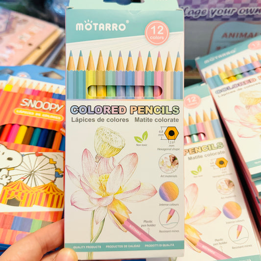 Set 12 lápices tonos Pastel