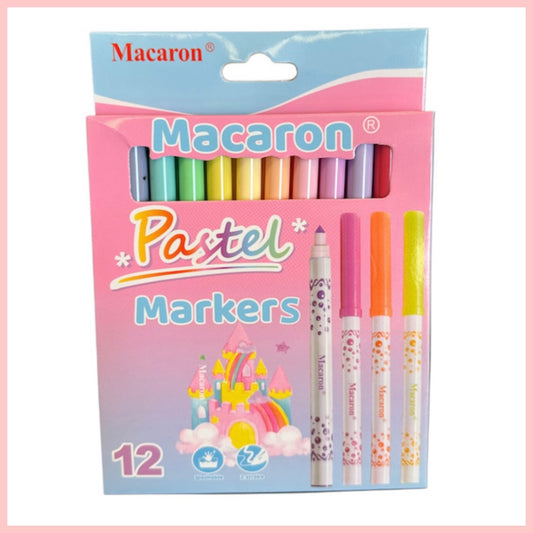 Set 12 Marcadores Pastel