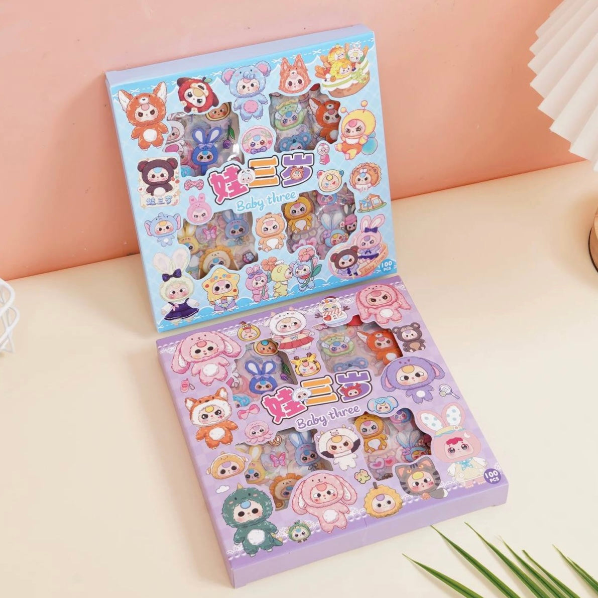 Set 96 Láminas de Stickers “Baby Three”