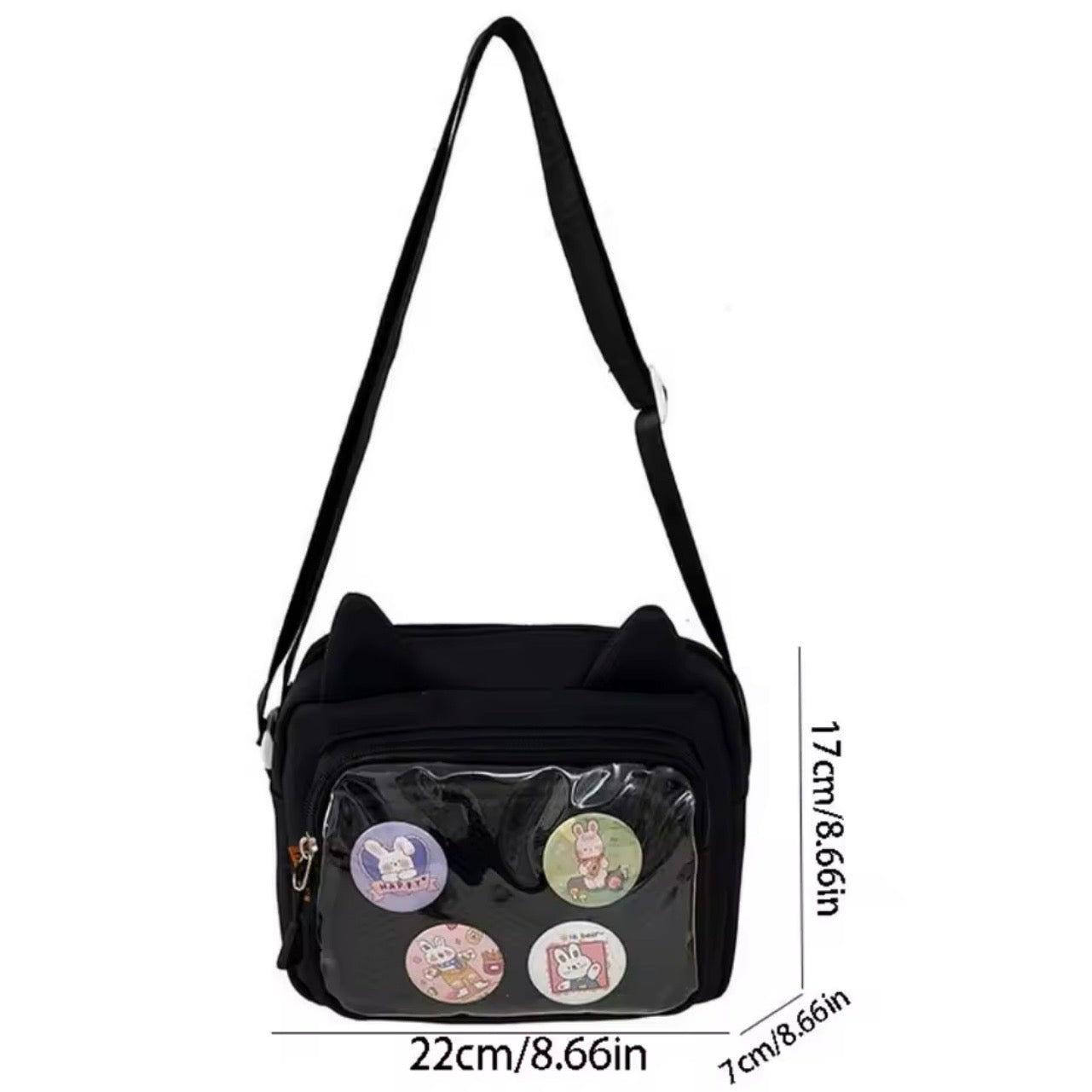 Cartera Orejitas. 22x17x7cms
