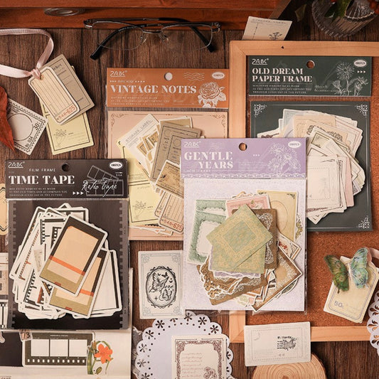 Set 100 Papel Decorativo Vintage.