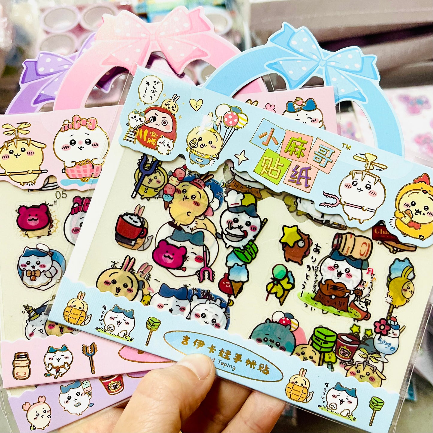 Set 3 Láminas de Sticker “Chiikawa”