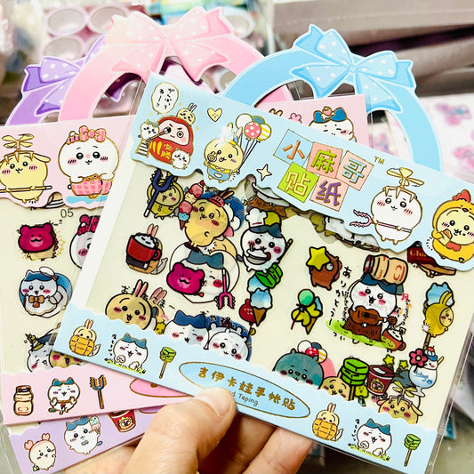 Set 3 Láminas de Sticker “Chiikawa”