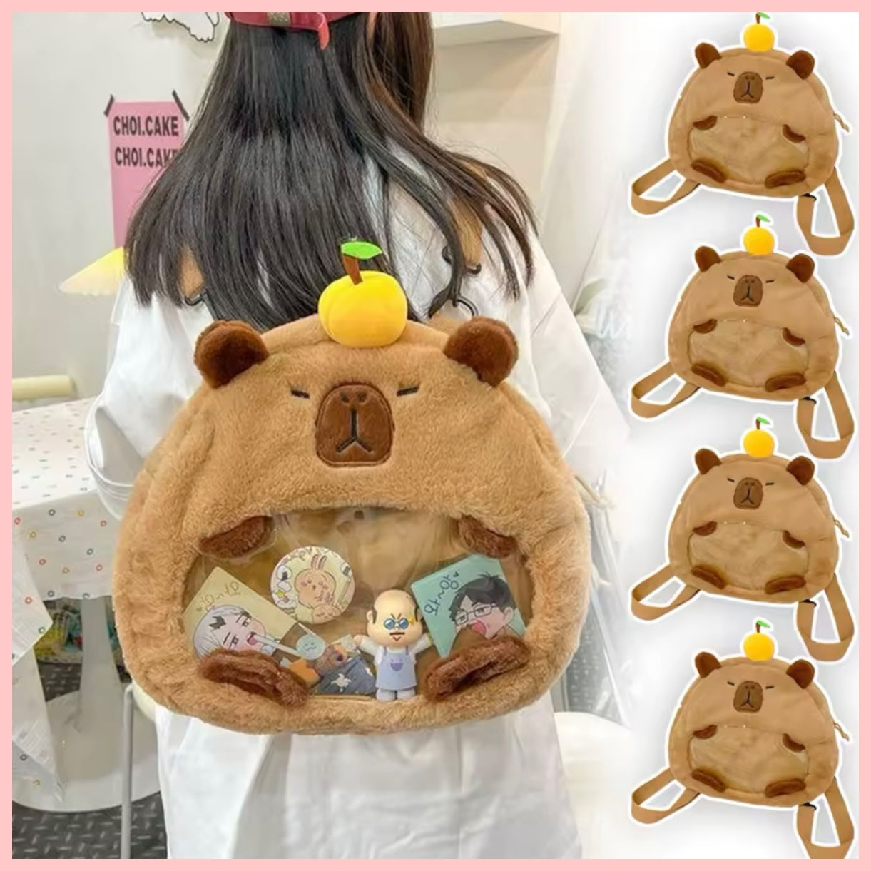 Mochila-Bolso “Capybara”. 32x32x10Cms