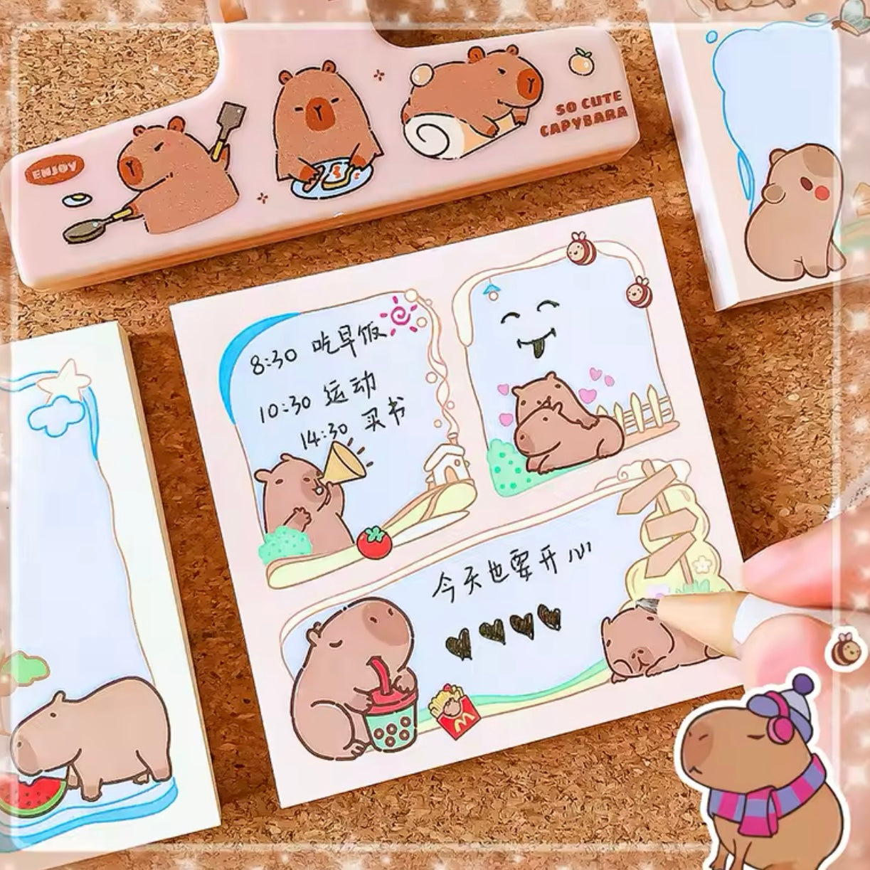Notas “Capybara”. 8x8Cms (100U)