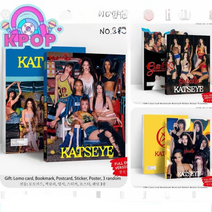 Photobook “Katseye” + 4 PhotoCards + Lámina de Stickers. 40 Páginas 29x21Cms