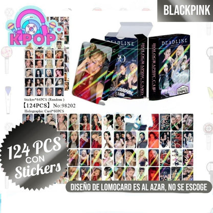Set 124 PCS “BlackPink”. 64 Photocards + 60 Mini Stickers.