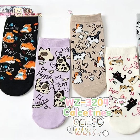 Calcetín “Gatitos”. Talla Standard 35-41