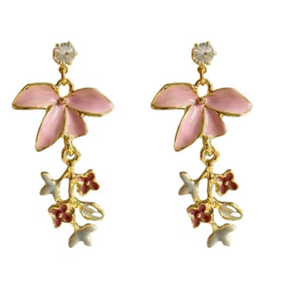 Aros “Flor Rosada”