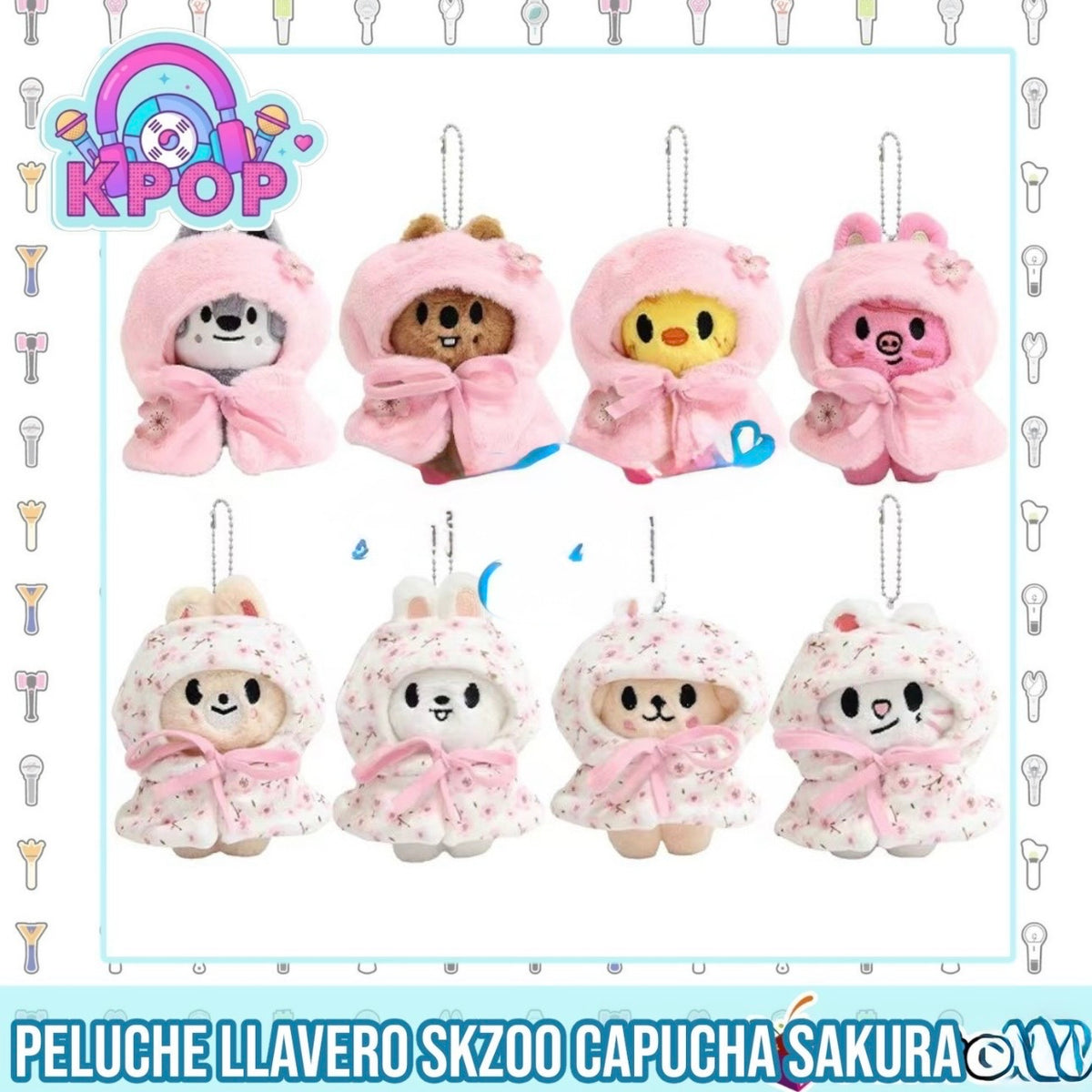 Llavero “Straykids Capucha Sakura ”