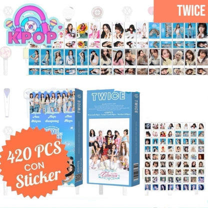 Set 420 PCS “Twice”. 30 Photocards + 30 LomoCards + 360 Stickers