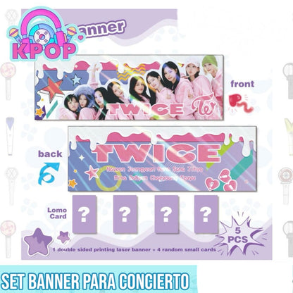 Banner + 4 Photocards “Twice”.