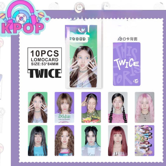 Set 10 Photocards Plásticas “Twice”