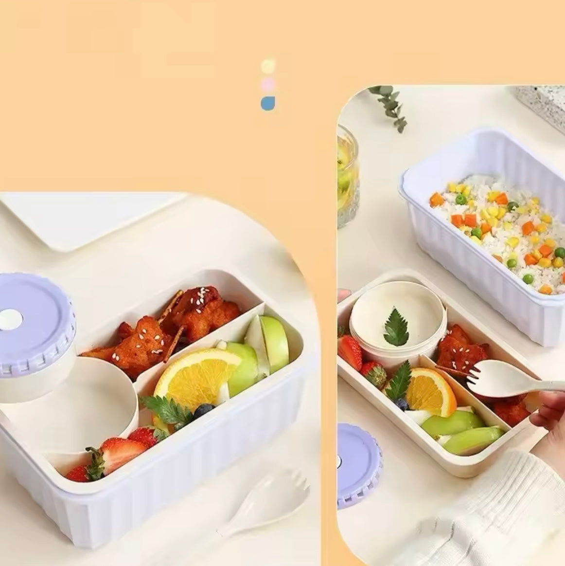 Lunchbox 2 Niveles. 23x22x9Cms