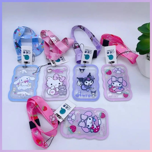 Lanyard + porta credencial “Sanrio”