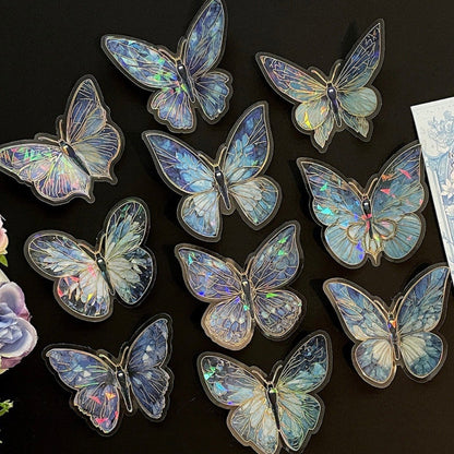 Set 10 Stickers “Mariposas Holograficas”