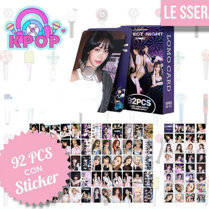 Set 92 PCS “Le sserafim”. 60 Photocards + 32 Stickers.