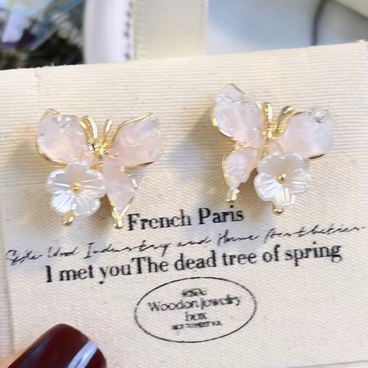 Aros “Mariposas Flor”