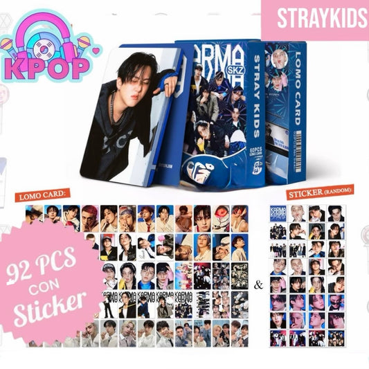 Set 92 PCS “Straykids”. 60 Photocards + 32 Mini Stickers.