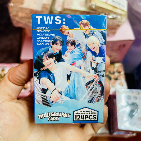 Set 124 PCS “TWS”. 64 Photocards + 60 Mini Stickers.