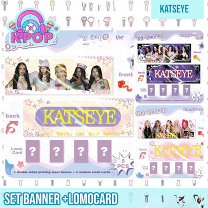 Banner + 4 Photocards “Katseye”.