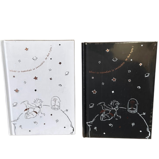 Libreta Hoja Negra “Principito”. 128 hojas 19x13cms.