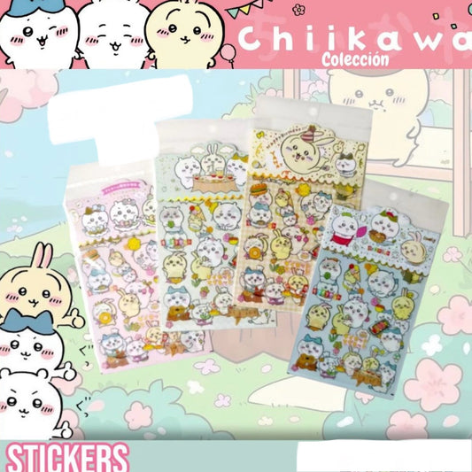 Set 2 Láminas de Stickers “Chiikawa”