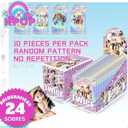 Set 10 Photocards Holograficas Sorpresa “Twice”