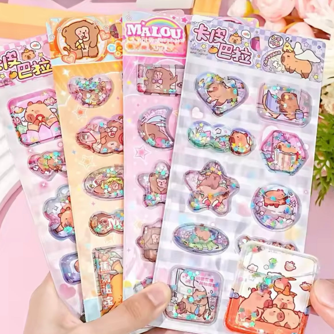 Sticker 3D Glitter “Capybara”