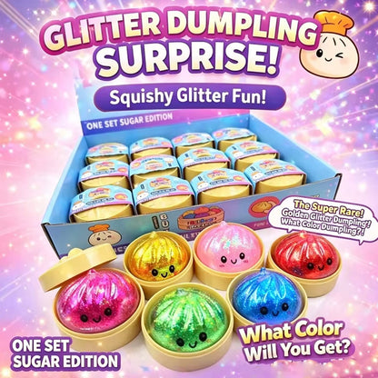 Squishy Dumpling con Carita “Glitter”