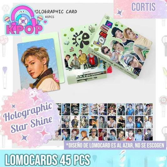 Set 45 Photocards Holographic Shine “CORTIS”.