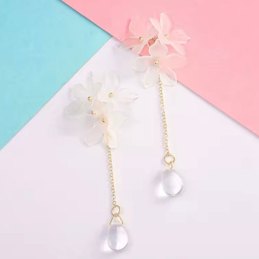 Aros “Flor Blanca”