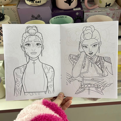Libro para colorear “Las Guerreras Kpop”