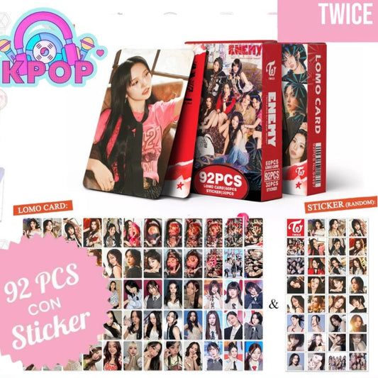 Set 92 PCS “Twice”. 60 Photocards + 32 Mini Stickers.