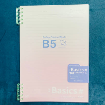 Cuaderno Binder. 52 Hojas, Tamaño B5.