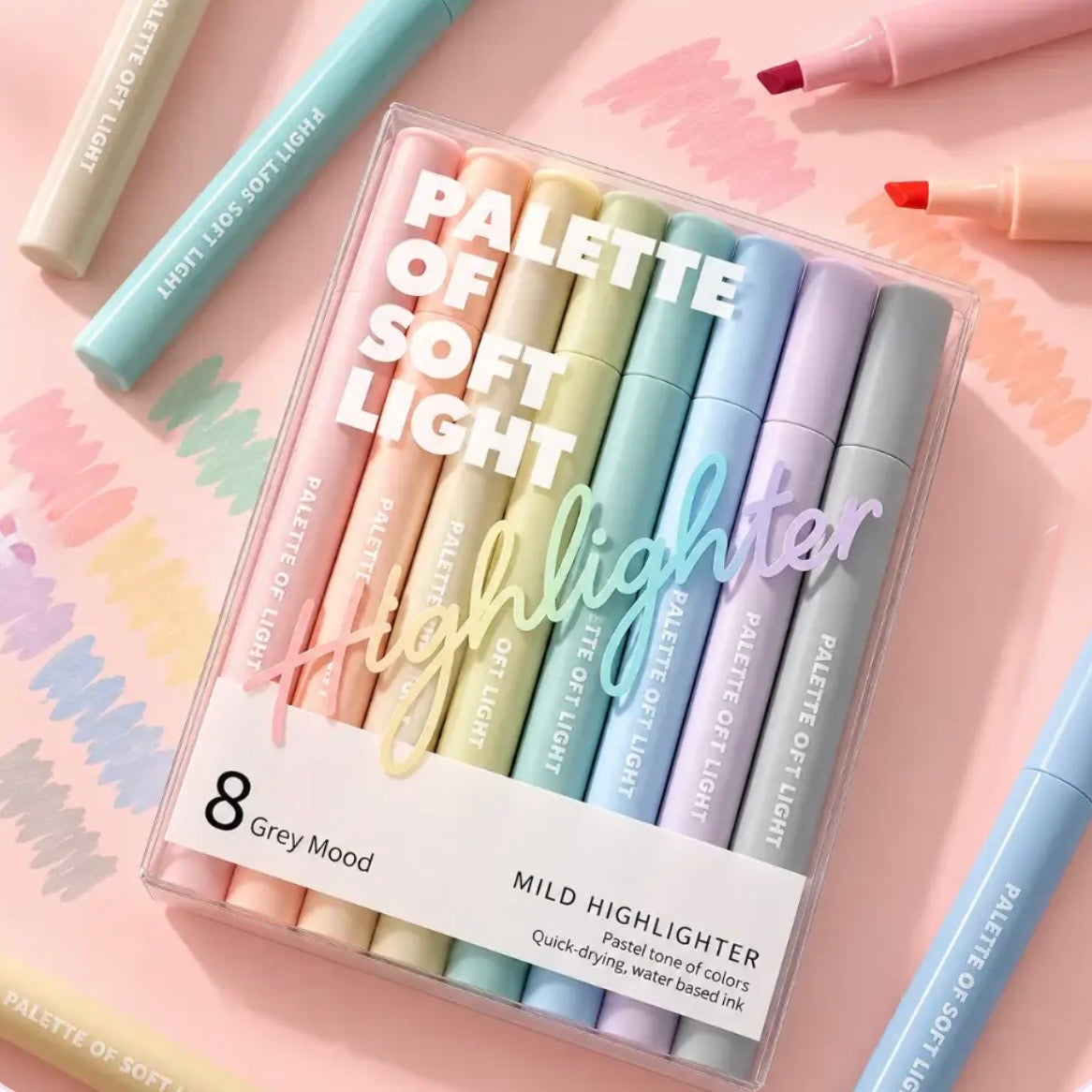 Set 8 Destacadores Pastel