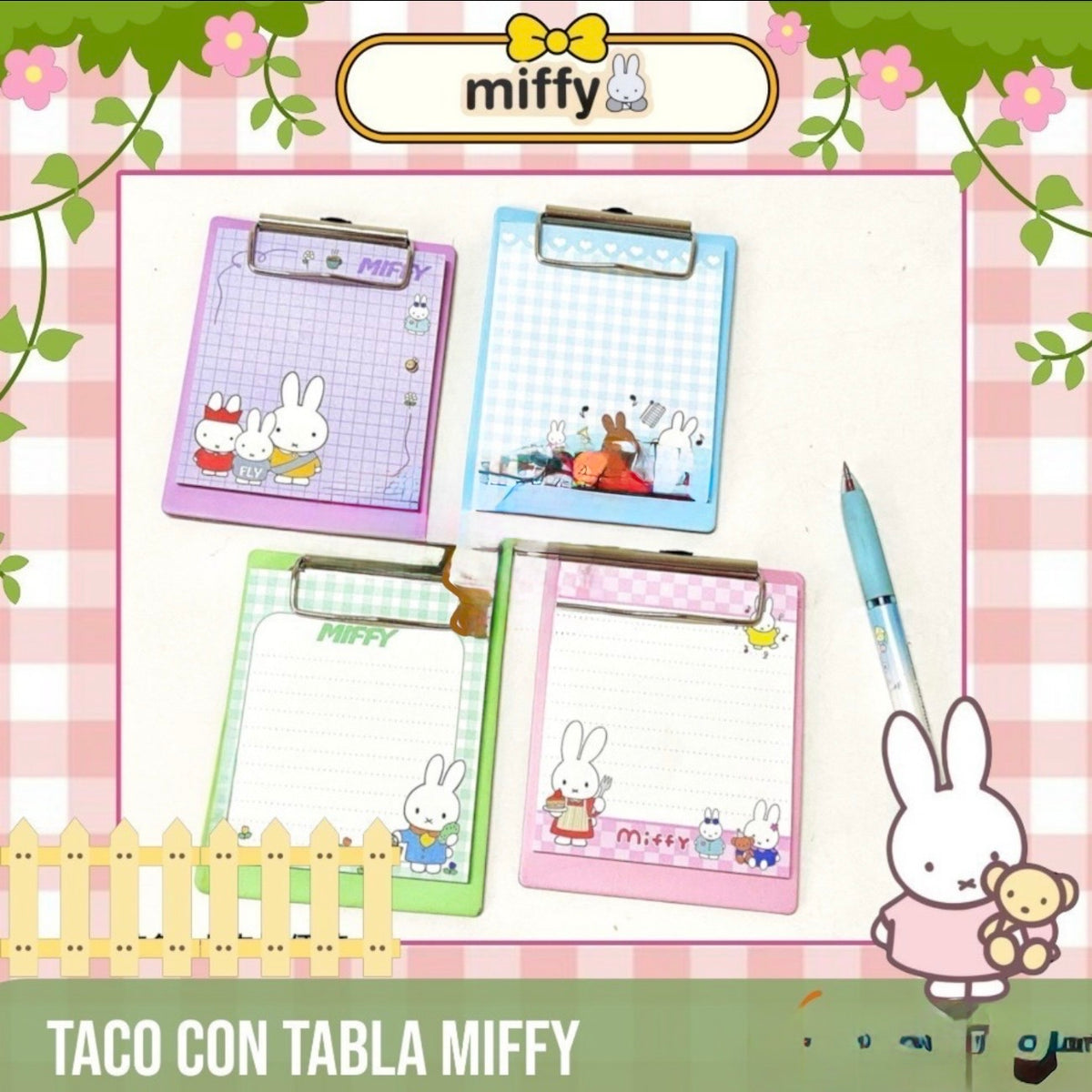 Taco con Tabla “Miffy”