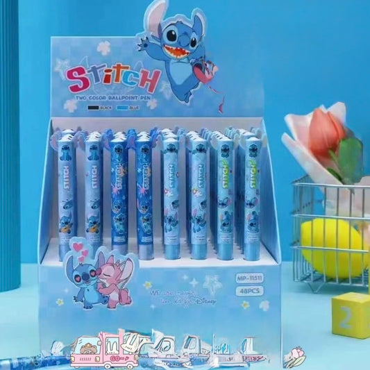 Lápiz 2 Colores (Negro y Azul) “Stitch”.