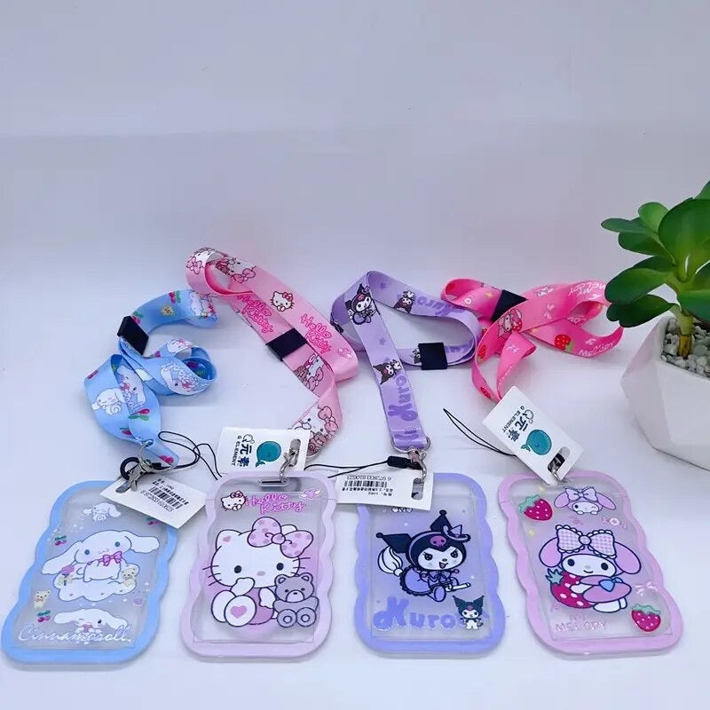 Lanyard + porta credencial “Sanrio”