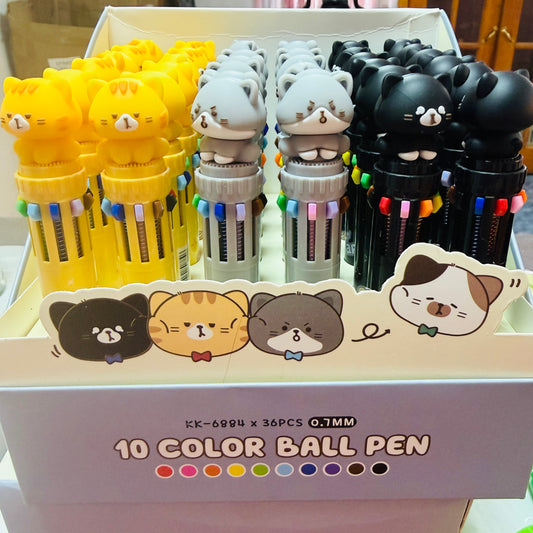 Lápiz 10 Colores “Gato”