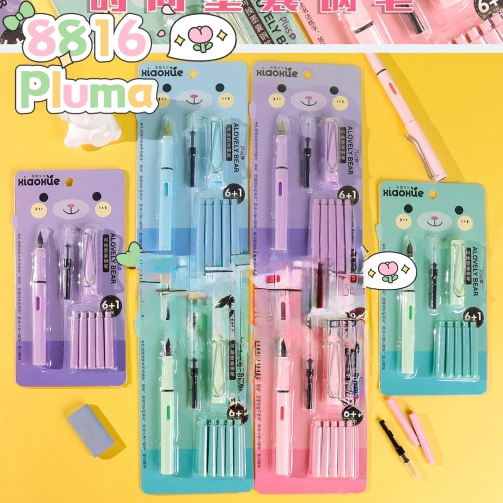 Set Pluma + Tintas