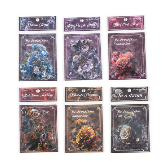 Set 20 Stickers “Rosas Negra”