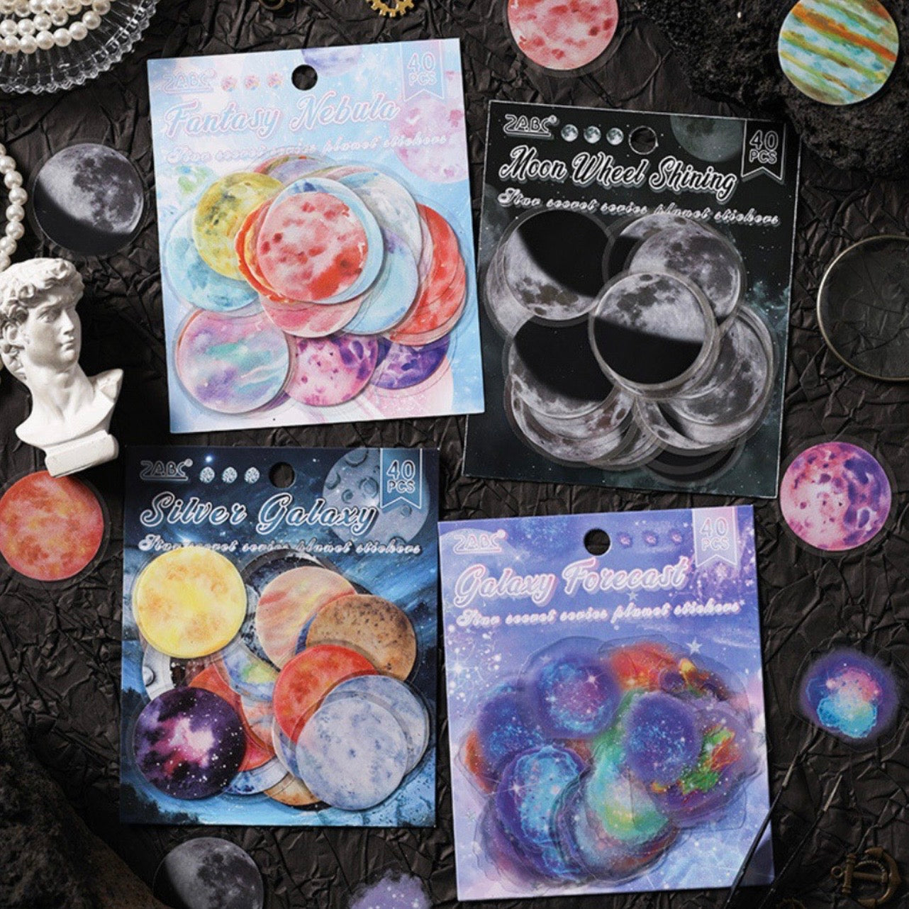 Set 40 Stickers “Planetas”