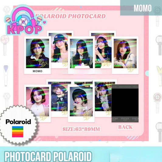 Set 9 Photocards estilo Polaroid “MOMO Twice”