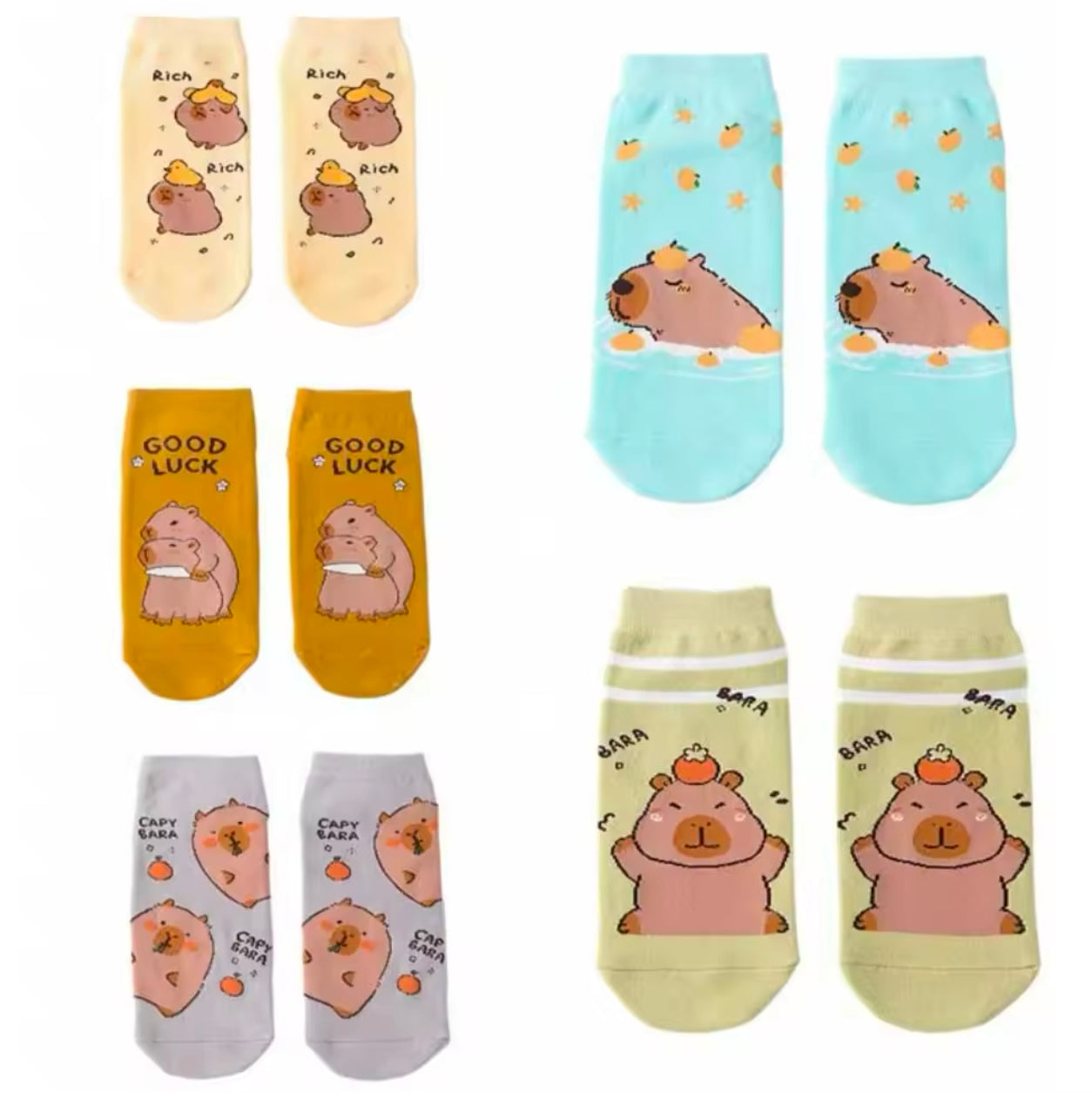 Calcetín “Capybara”. Talla Standard 35-41