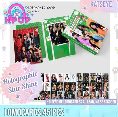 Set 45 Photocards Holographic Shine “Katseye”.