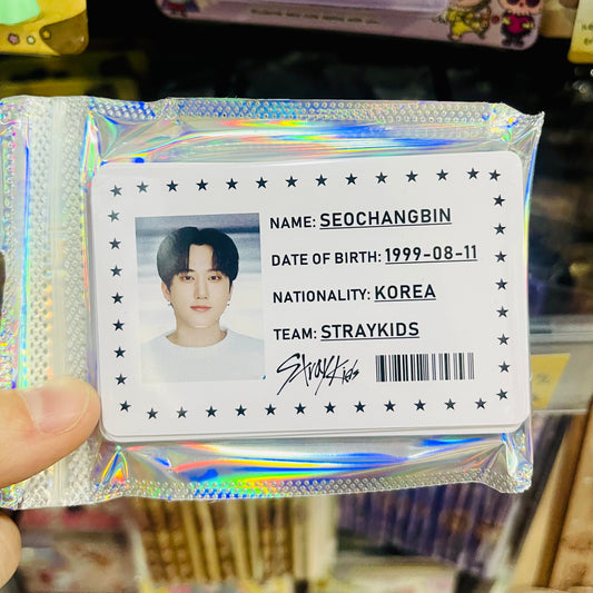 Set tarjetas de Identificación “Straykids”