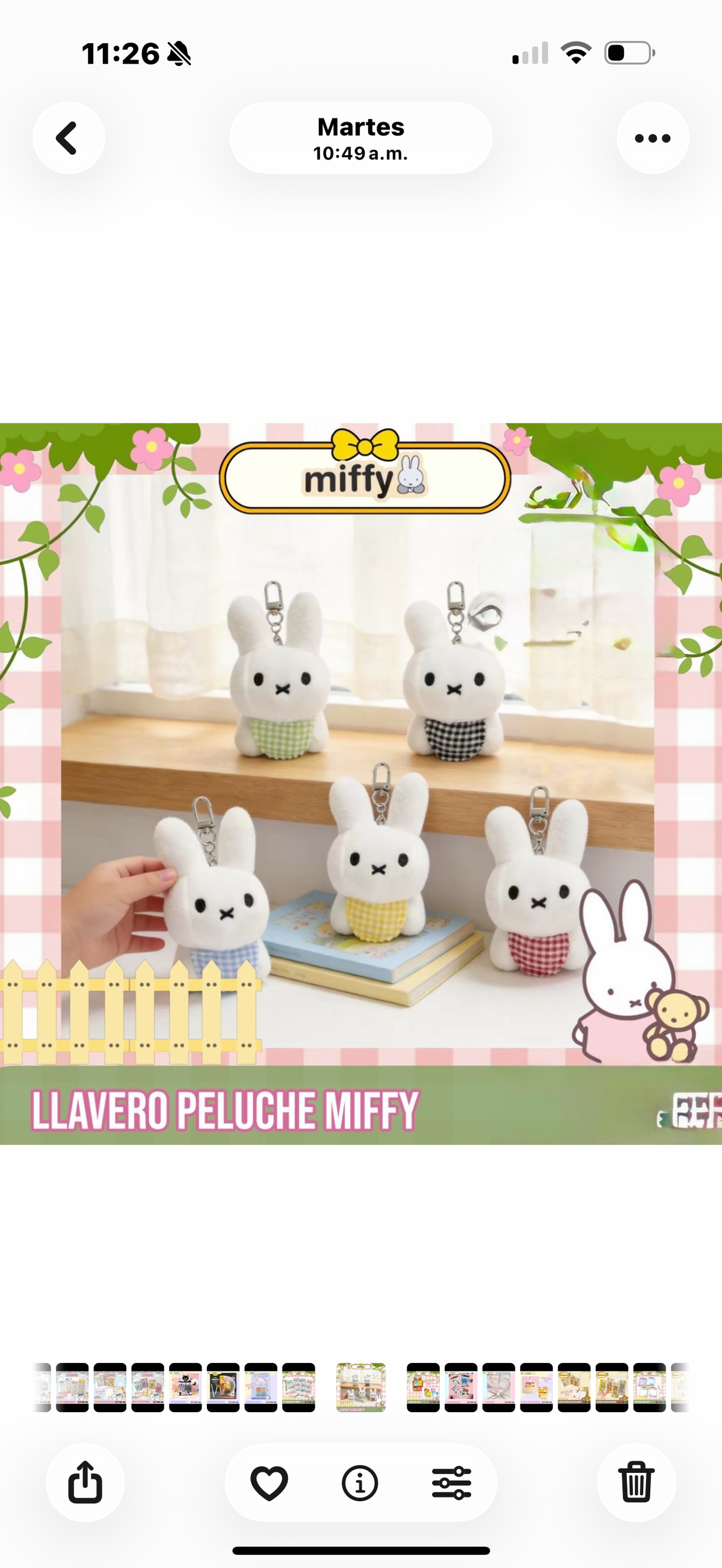 Llavero Miffy