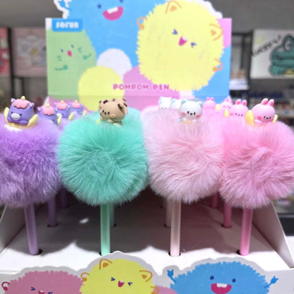 Lápiz “Animalitos Pompom”. Tinta Azul